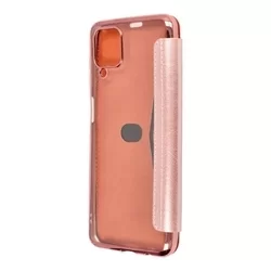 Telefontok Samsung Galaxy A12 - rose gold-átlátszó könyvtok-2