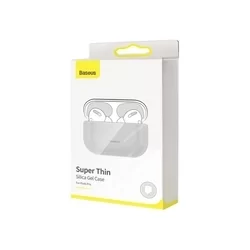 AirPods Pro: Baseus - ultravékony szürke szilikongél AirPods PRO tartó-7
