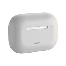 AirPods Pro: Baseus - ultravékony szürke szilikongél AirPods PRO tartó-5