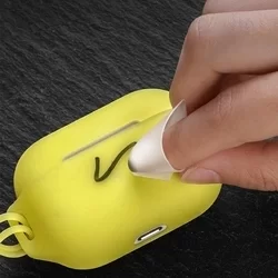 Ultravékony sárga színű szilikongél AirPods PRO tartó - AirPods Pro: Baseus Let's go-7