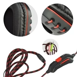 ART Nemezis - fekete/piros fejhallgató mikrofonnal (vezetékes: 2xJack) - Headset-3