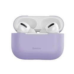 AirPods Pro: Baseus - ultravékony lila szilikongél AirPods PRO tartó-5