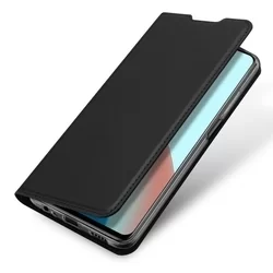 Telefontok Xiaomi Redmi Note 9T 5G - Dux Ducis fekete flipcover tok-5