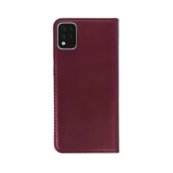 LG K42 Telefontok - Smart Magnetic burgundi szilikon keretes mágneses könyvtok-2