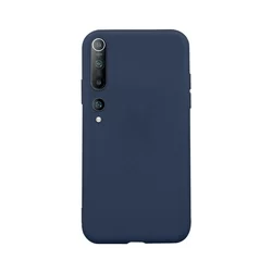 Xiaomi Mi 10 5G / Mi 10 Pro 5G Telefontok - sötétkék szilikon tok-1