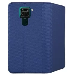 XIAOMI REDMI NOTE 9 / XIAOMI REDMI 10X 4G Telefontok - kék mágneses szilikon keretes könyvtok-3