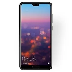 Huawei P20 Telefontok - fekete szilikon tok-1