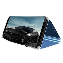 Samsung Galaxy A32 5G Telefontok - Kék Clear View Tok-4