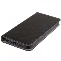 iPhone 6 Plus / 6S Plus telefontok - fekete mágneses szilikon keretes könyvtok -3