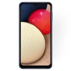 Telefontok Samsung Galaxy A02s - kék szilikon tok-1