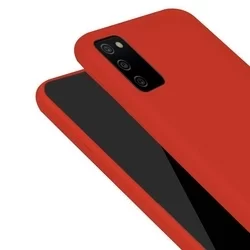 Samsung Galaxy A02s Telefontok - piros szilikon tok-2