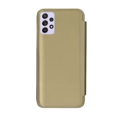 Samsung Galaxy A72 / A72 5G Telefontok - Arany Clear View Tok-1