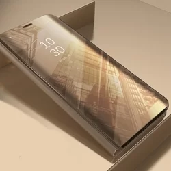 Samsung Galaxy A72 / A72 5G Telefontok - Arany Clear View Tok-3