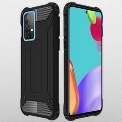 Samsung Galaxy A52 / A52 5G / A52s 5G Telefontok - Defender II fekete ütésálló hátlap tok-1
