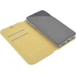 iPhone X / iPhone XS telefontok - kihajtható tok - arany (8719273268155)-1