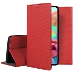 Samsung Galaxy A32 4G / LTE Telefontok - piros mágneses szilikon keretes könyvtok-2