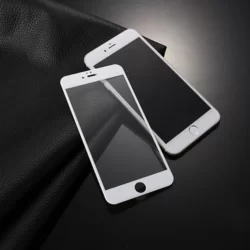 iPhone 7 Plus / 8 Plus Üvegfólia - 3D üvegfólia fehér kerettel-1