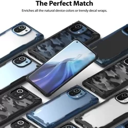 Telefontok Xiaomi Mi 11 5G - Ringke Fusion X terepmintás ütésálló tok-5