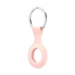 Pink szilikon Airtag pánt - kulcstartó-3