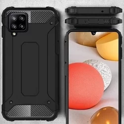 Samsung Galaxy A42 5G Telefontok - Defender II fekete ütésálló hátlap tok-2