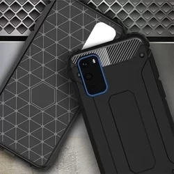 Telefontok Samsung Galaxy S20 - Forcell Defender II fekete ütésálló hátlap tok-5