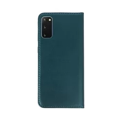 Telefontok Samsung Galaxy S20 - Smart Magnetic zöld szilikon keretes mágneses könyvtok-2