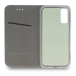 Telefontok Samsung Galaxy S20 - Smart Magnetic zöld szilikon keretes mágneses könyvtok-3