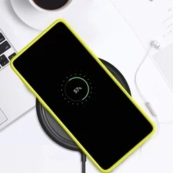 Telefontok Xiaomi Redmi Note 10S - citromsárga szilikon tok-1