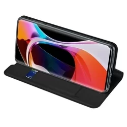 Xiaomi 11 Lite 5G NE / Mi 11 Lite Telefontok - Dux Ducis fekete flipcover tok-3