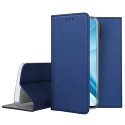 Xiaomi 11 Lite 5G NE / Mi 11 Lite Telefontok - kék mágneses szilikon keretes könyvtok-2
