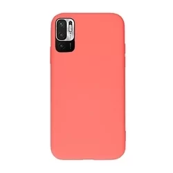 Telefontok Xiaomi Redmi Note 10 5G / Xiaomi Poco M3 Pro 5G - korallpiros szilikon hátlaptok-1