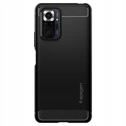 Xiaomi Redmi Note 10 Pro / 10 Pro Max Telefontok - SPIGEN RUGGED ARMOR matt fekete tok-5