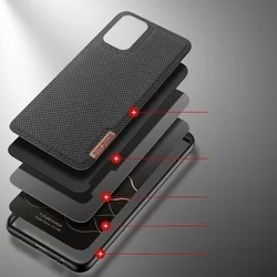Xiaomi Redmi Note 10 Telefontok - Dux Ducis Fino fekete műanyag tok, szilikon kerettel-3