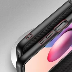 Xiaomi Redmi Note 10 Telefontok - Dux Ducis Fino fekete műanyag tok, szilikon kerettel-7