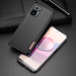 Xiaomi Redmi Note 10S Telefontok - Dux Ducis Fino fekete műanyag tok, szilikon kerettel-6