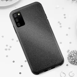 Samsung Galaxy A02s Telefontok - Fekete Shiny tok-3