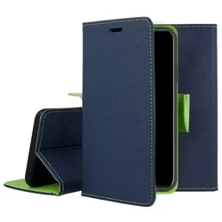 Xiaomi Redmi Note 10 Pro / 10 Pro Max Telefontok - FANCY sötétkék-zöld szilikon keretes könyvtok-3