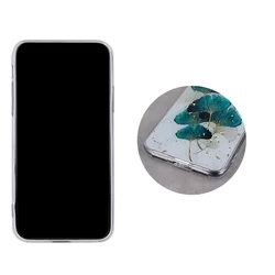 Xiaomi Redmi Note 10 Pro / Note 10 Pro Max Telefontok - Gold Glam levelek - mintás műanyag hátlap tok, szilikon kerettel-2