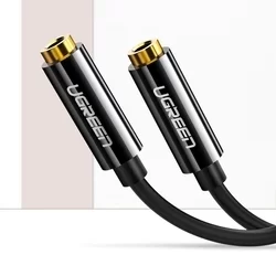 UGreen kábel - Audio elosztó kábel, mikrofon és fejhallgató végekkel / jack (3.5mm) csatlakozó - fekete-1
