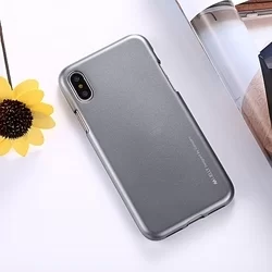 IPHONE XS Max Telefontok - hátlap, i-jelly metal Mercury - szürke-1