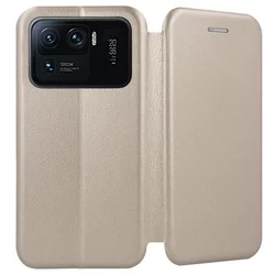 Xiaomi Mi 11 Ultra Telefontok - Smart Diva arany mágneses könyvtok-1