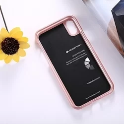 IPHONE XS Max telefontok - hátlap, i-jelly metal Mercury - rose gold-3