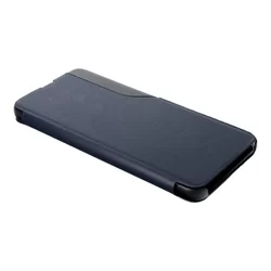 Samsung Galaxy A22 LTE / 4G Telefontok - Smart View navy kék könyvtok-1