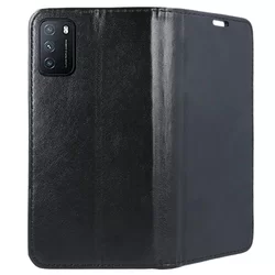 Xiaomi Redmi 9T / POCO M3 Telefontok - Smart Magnetic fekete szilikon keretes mágneses könyvtok-2