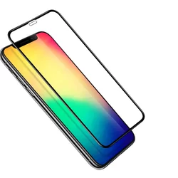 iPhone Xs Max Üvegfólia - Slim 3D üvegfólia fekete kerettel-1