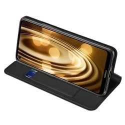 Nokia 5.4 Telefontok - Dux Ducis fekete flipcover tok-3