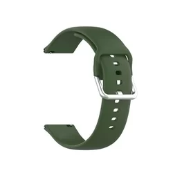 Samsung Galaxy Watch 3 (41 mm) okosóra szíj - zöld szilikon szíj-2