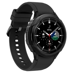 Samsung Galaxy Watch 4 Classic (42 mm) - SPIGEN LIQUID AIR fekete szilikon védőtok-3