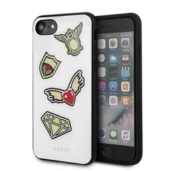 iPhone 7/8 Telefontok - Guess Iconic TPU Tok - White-1