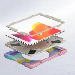 iPad 2021 10.2 (iPad 9) Tablettok - Tech-Protect X-Armor ütésálló, kitámasztható színes tablet tok-4